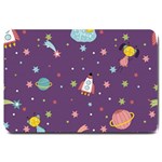 Space Travels Seamless Pattern Vector Cartoon Large Doormat