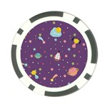 Space Travels Seamless Pattern Vector Cartoon Poker Chip Card Guard
