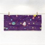 Space Travels Seamless Pattern Vector Cartoon Hand Towel