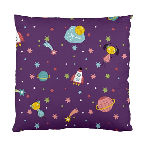 Space Travels Seamless Pattern Vector Cartoon Standard Cushion Case (Two Sides) from ArtsNow.com Front