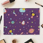 Space Travels Seamless Pattern Vector Cartoon Cosmetic Bag (XL)