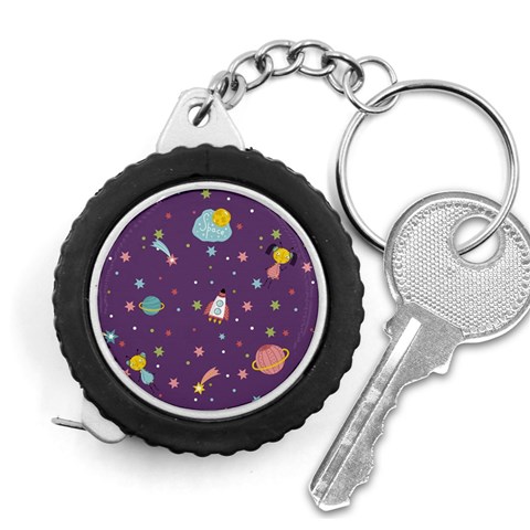 Space Travels Seamless Pattern Vector Cartoon Measuring Tape from ArtsNow.com Front