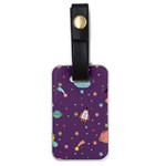 Space Travels Seamless Pattern Vector Cartoon Luggage Tag (one side)
