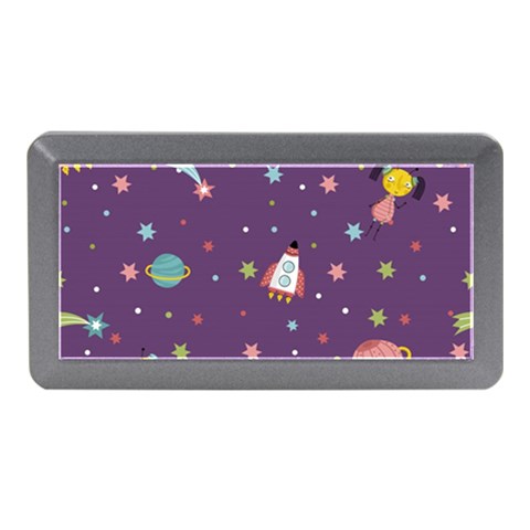 Space Travels Seamless Pattern Vector Cartoon Memory Card Reader (Mini) from ArtsNow.com Front