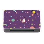 Space Travels Seamless Pattern Vector Cartoon Memory Card Reader with CF