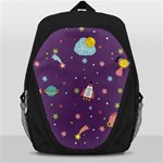 Space Travels Seamless Pattern Vector Cartoon Backpack Bag