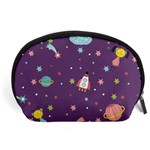 Space Travels Seamless Pattern Vector Cartoon Accessory Pouch (Large)