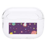 Space Travels Seamless Pattern Vector Cartoon Hard PC AirPods Pro Case