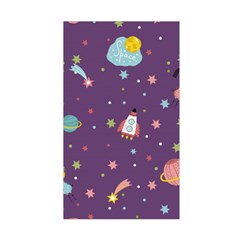 Space Travels Seamless Pattern Vector Cartoon Duvet Cover Double Side (Single Size) from ArtsNow.com Back
