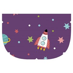 Space Travels Seamless Pattern Vector Cartoon Make Up Case (Small) from ArtsNow.com Side Right