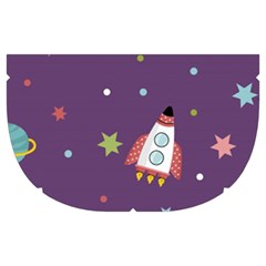 Space Travels Seamless Pattern Vector Cartoon Make Up Case (Medium) from ArtsNow.com Side Right
