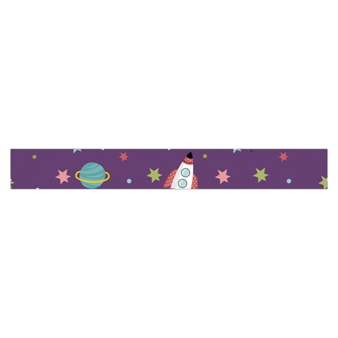Space Travels Seamless Pattern Vector Cartoon Make Up Case (Large) from ArtsNow.com Zipper Back