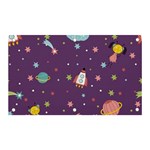 Space Travels Seamless Pattern Vector Cartoon Banner and Sign 5  x 3 