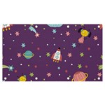 Space Travels Seamless Pattern Vector Cartoon Banner and Sign 7  x 4 