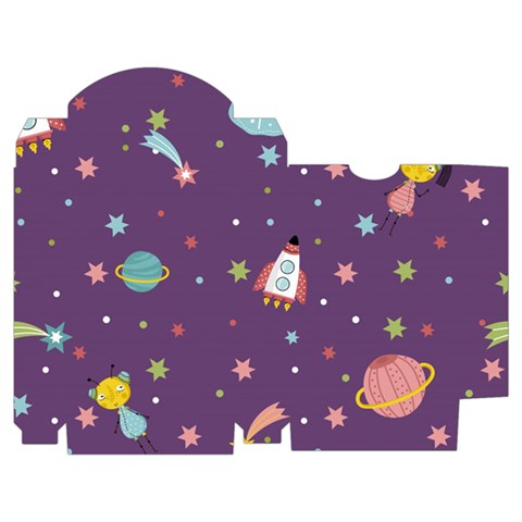 Space Travels Seamless Pattern Vector Cartoon Playing Cards Single Design (Rectangle) with Custom Box from ArtsNow.com Poker Box