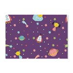 Space Travels Seamless Pattern Vector Cartoon Crystal Sticker (A4)