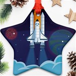Spaceship Milkyway Galaxy Ornament (Star)