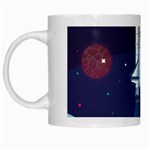 Spaceship Milkyway Galaxy White Mug