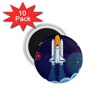 Spaceship Milkyway Galaxy 1.75  Magnets (10 pack) 