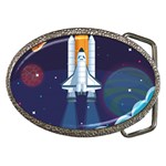 Spaceship Milkyway Galaxy Belt Buckles