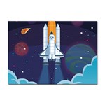 Spaceship Milkyway Galaxy Sticker A4 (10 pack)