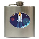 Spaceship Milkyway Galaxy Hip Flask (6 oz)
