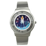 Spaceship Milkyway Galaxy Stainless Steel Watch