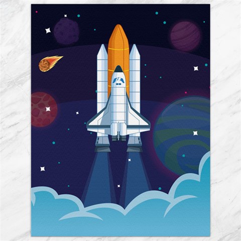 Spaceship Milkyway Galaxy Canvas 12  x 16  from ArtsNow.com 11.86 x15.41  Canvas - 1