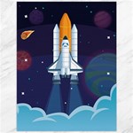 Spaceship Milkyway Galaxy Canvas 12  x 16 