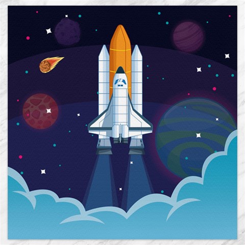 Spaceship Milkyway Galaxy Canvas 20  x 20  from ArtsNow.com 19 x19.27  Canvas - 1