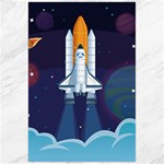 Spaceship Milkyway Galaxy Canvas 24  x 36 