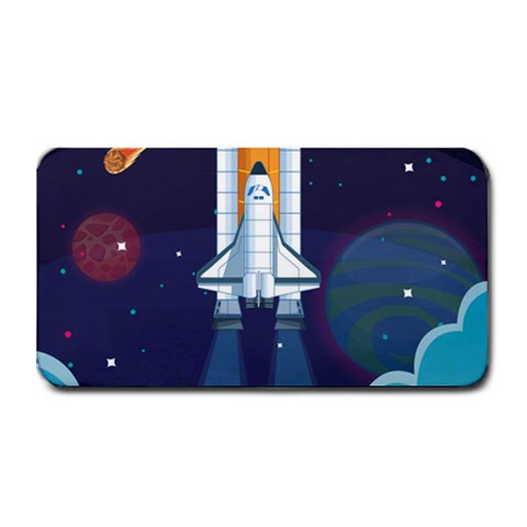 Spaceship Milkyway Galaxy Medium Bar Mat from ArtsNow.com 16 x8.5  Bar Mat