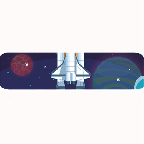 Spaceship Milkyway Galaxy Large Bar Mat from ArtsNow.com 32 x8.5  Bar Mat