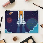 Spaceship Milkyway Galaxy Cosmetic Bag (Large)