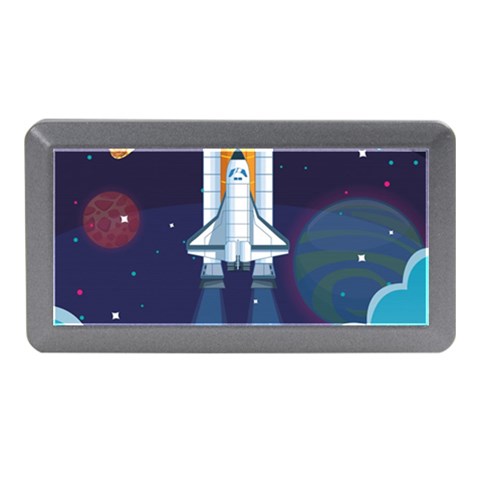 Spaceship Milkyway Galaxy Memory Card Reader (Mini) from ArtsNow.com Front