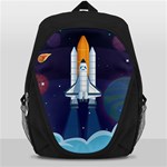 Spaceship Milkyway Galaxy Backpack Bag
