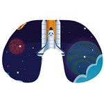 Spaceship Milkyway Galaxy Travel Neck Pillow