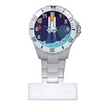 Spaceship Milkyway Galaxy Plastic Nurses Watch