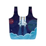 Spaceship Milkyway Galaxy Full Print Recycle Bag (S)