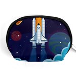 Spaceship Milkyway Galaxy Accessory Pouch (Medium)