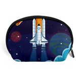 Spaceship Milkyway Galaxy Accessory Pouch (Large)