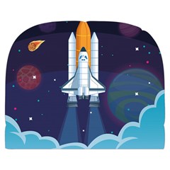 Spaceship Milkyway Galaxy Make Up Case (Large) from ArtsNow.com Back
