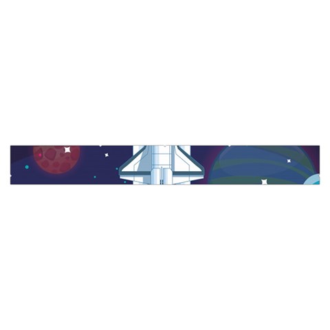 Spaceship Milkyway Galaxy Make Up Case (Large) from ArtsNow.com Zipper Front