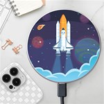 Spaceship Milkyway Galaxy Wireless Fast Charger(White)