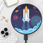 Spaceship Milkyway Galaxy Wireless Fast Charger(Black)
