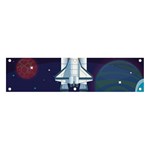 Spaceship Milkyway Galaxy Banner and Sign 4  x 1 