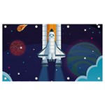 Spaceship Milkyway Galaxy Banner and Sign 7  x 4 