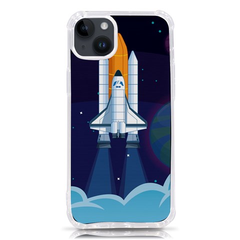 Spaceship Milkyway Galaxy iPhone 14 Plus TPU UV Print Case from ArtsNow.com Front