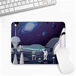 Alien Astronaut Scene Small Mousepad