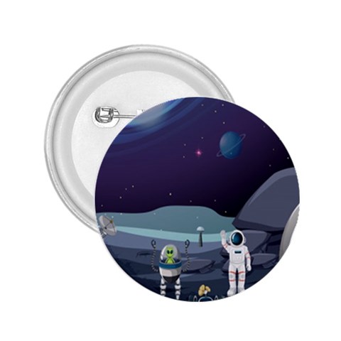 Alien Astronaut Scene 2.25  Buttons from ArtsNow.com Front